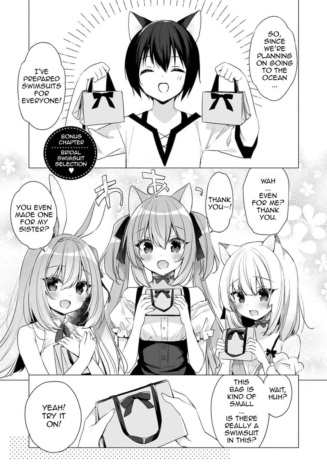 Page 1 Chapter 11.1 Boku no Risou no Isekai Seikatsu - Tensei shitara Kemomimi Musume darake no Sekai de Harem ni