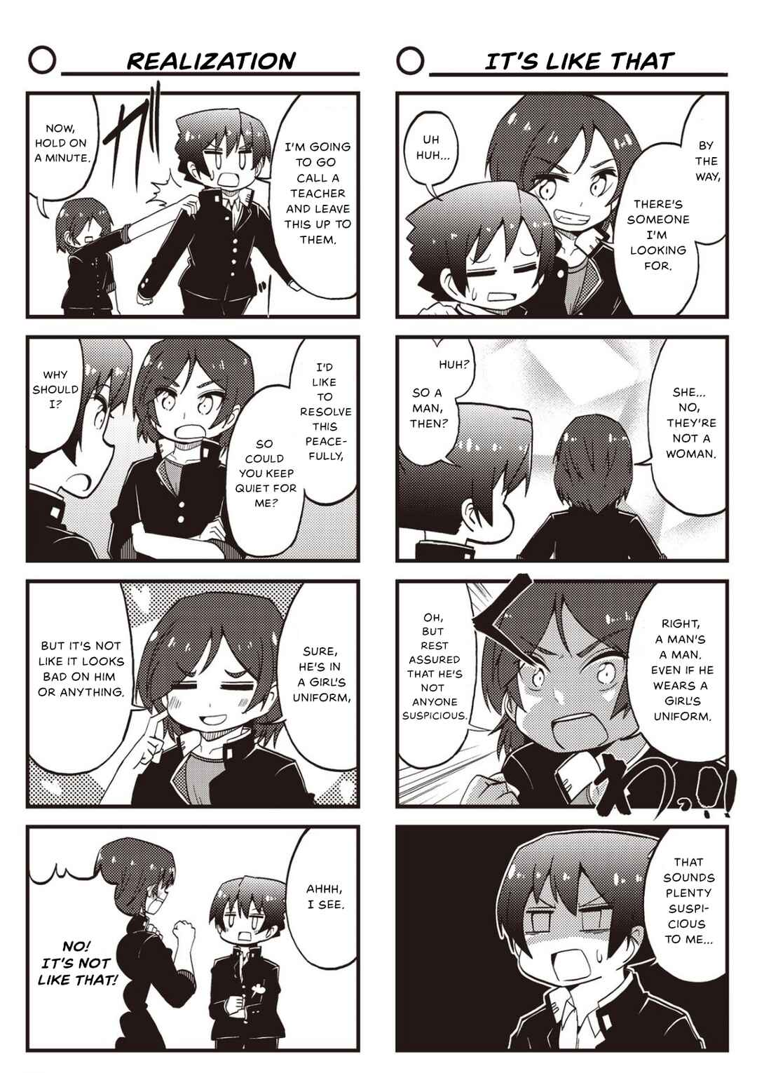 Page 3 Chapter 14 Yonkoma 13 Kihei Bouei-ken!! ~Kochira Sector X~