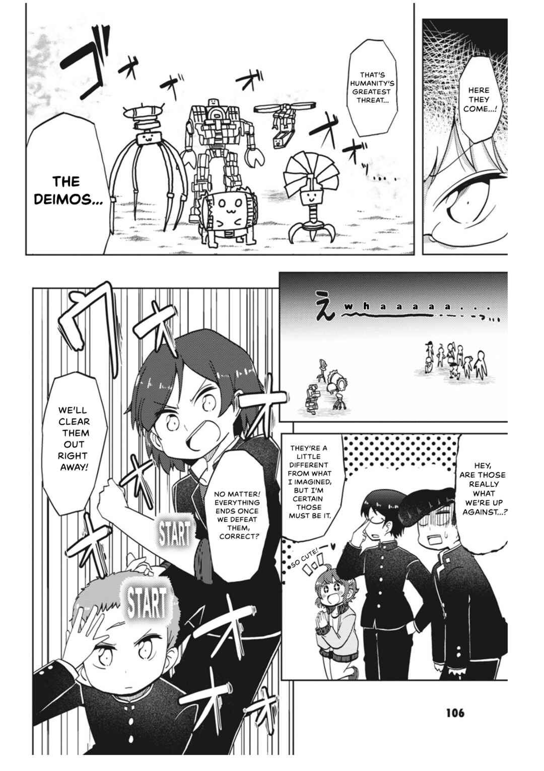 Page 2 Chapter 10.5 Yonkoma 13 Kihei Bouei-ken!! ~Kochira Sector X~