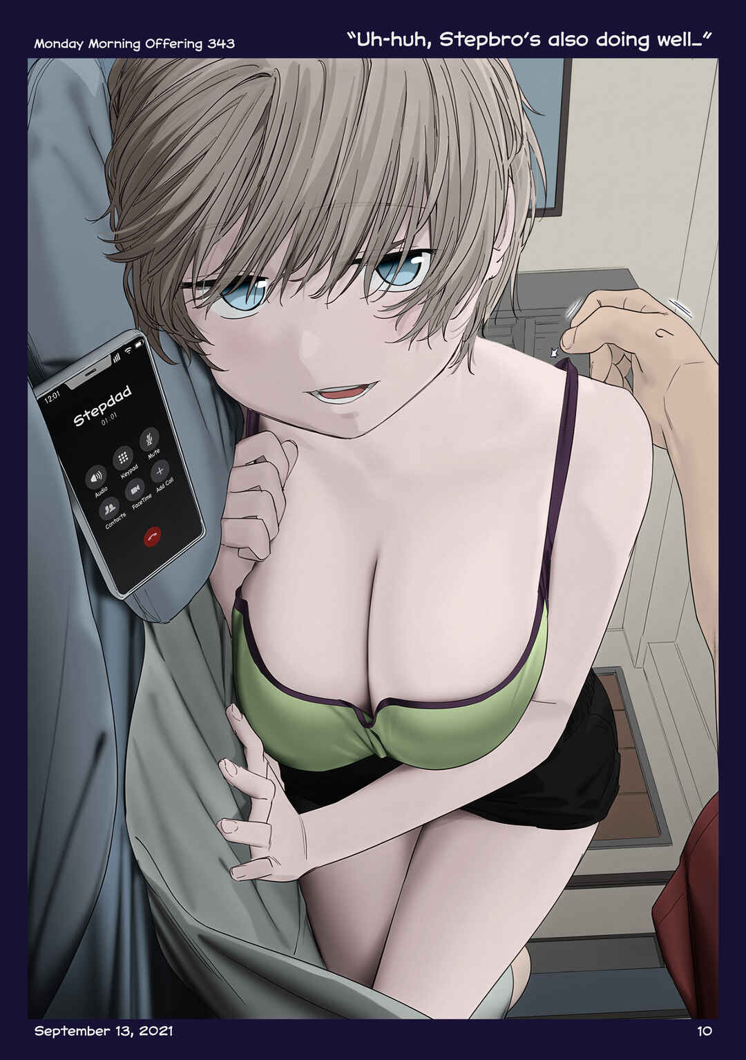 Page 9 Chapter 40 Getsuyoubi no Tawawa (Twitter Webcomic) (Fan Colored)