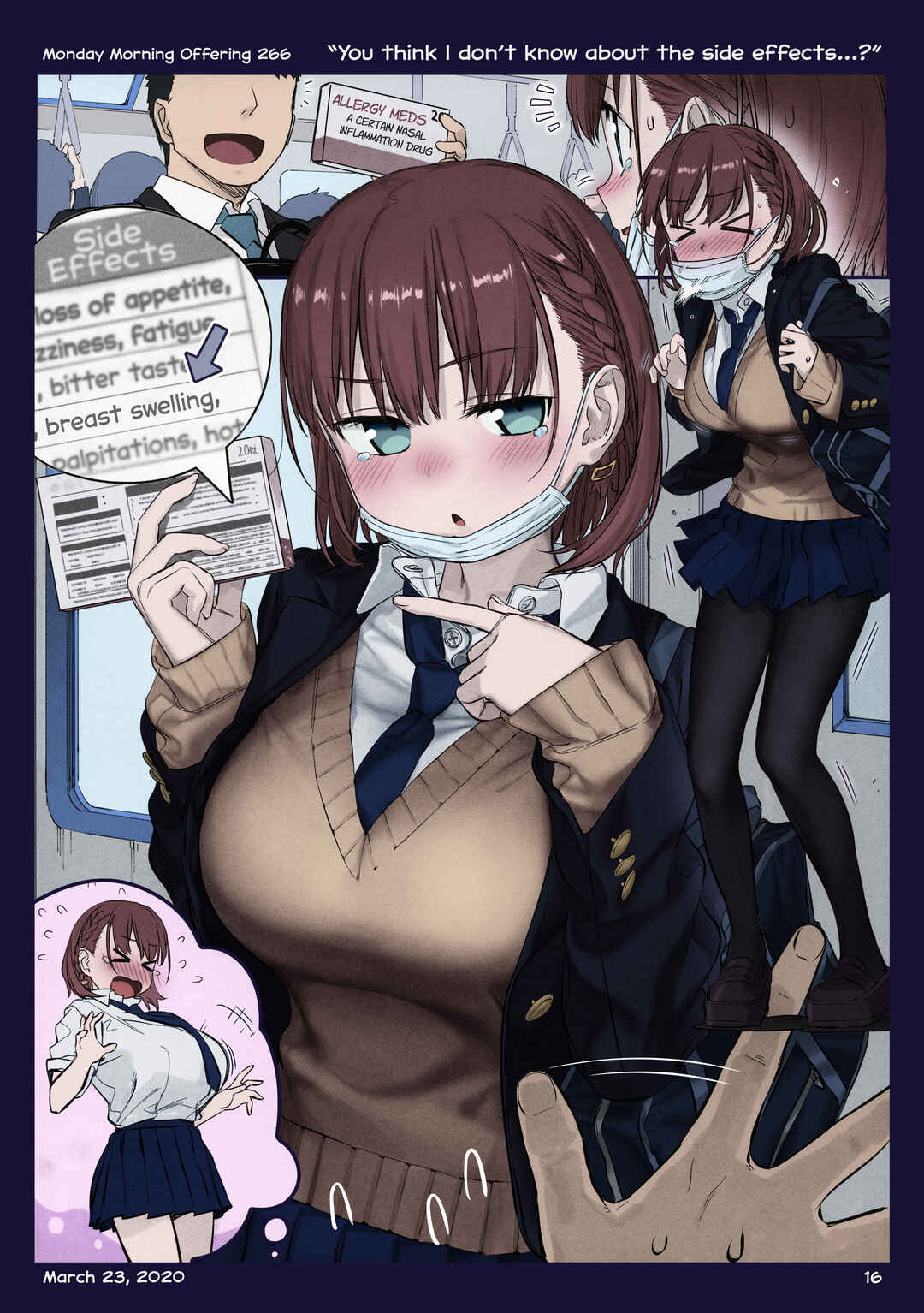 Page 16 Chapter 36 Getsuyoubi no Tawawa (Twitter Webcomic) (Fan Colored)