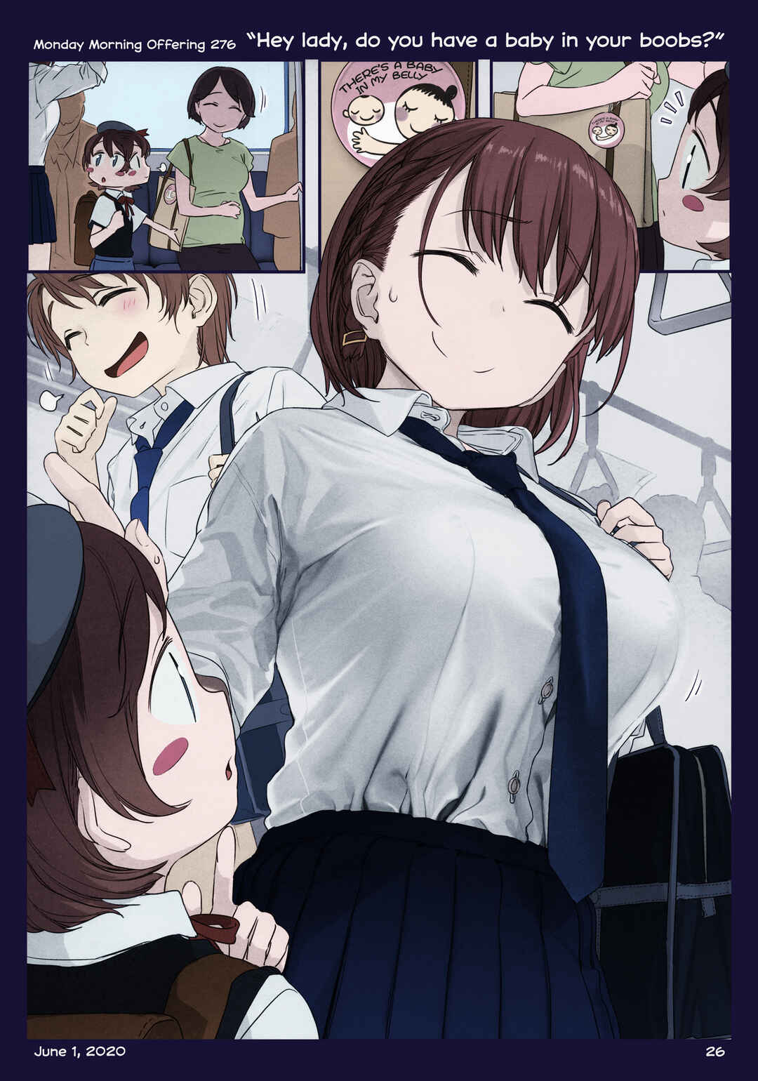 Page 26 Chapter 36 Getsuyoubi no Tawawa (Twitter Webcomic) (Fan Colored)
