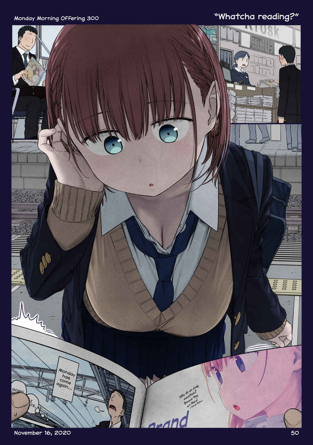 Page 50 Chapter 36 Getsuyoubi no Tawawa (Twitter Webcomic) (Fan Colored)