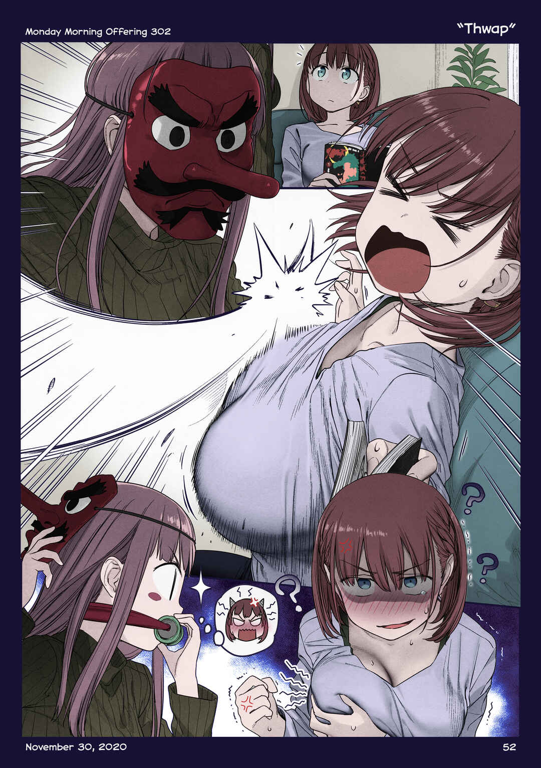 Page 52 Chapter 36 Getsuyoubi no Tawawa (Twitter Webcomic) (Fan Colored)