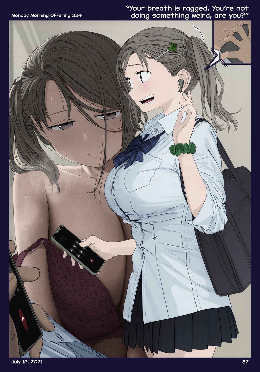 Page 33 Chapter 38 Getsuyoubi no Tawawa (Twitter Webcomic) (Fan Colored)