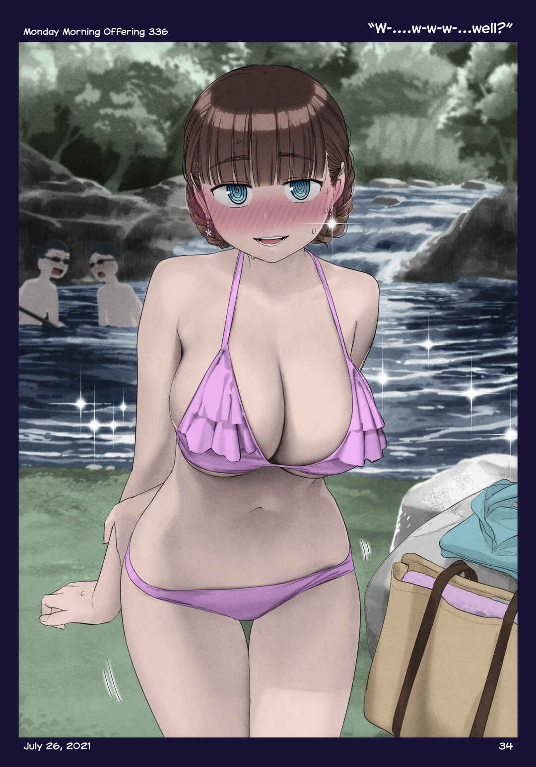 Page 35 Chapter 38 Getsuyoubi no Tawawa (Twitter Webcomic) (Fan Colored)