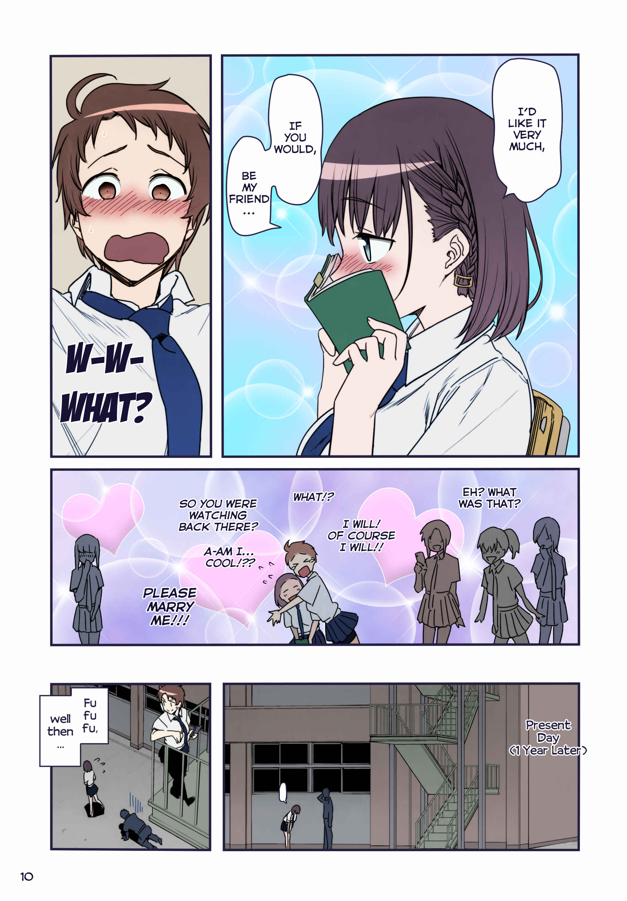 Page 10 Chapter 6 Getsuyoubi no Tawawa (Twitter Webcomic) (Fan Colored)