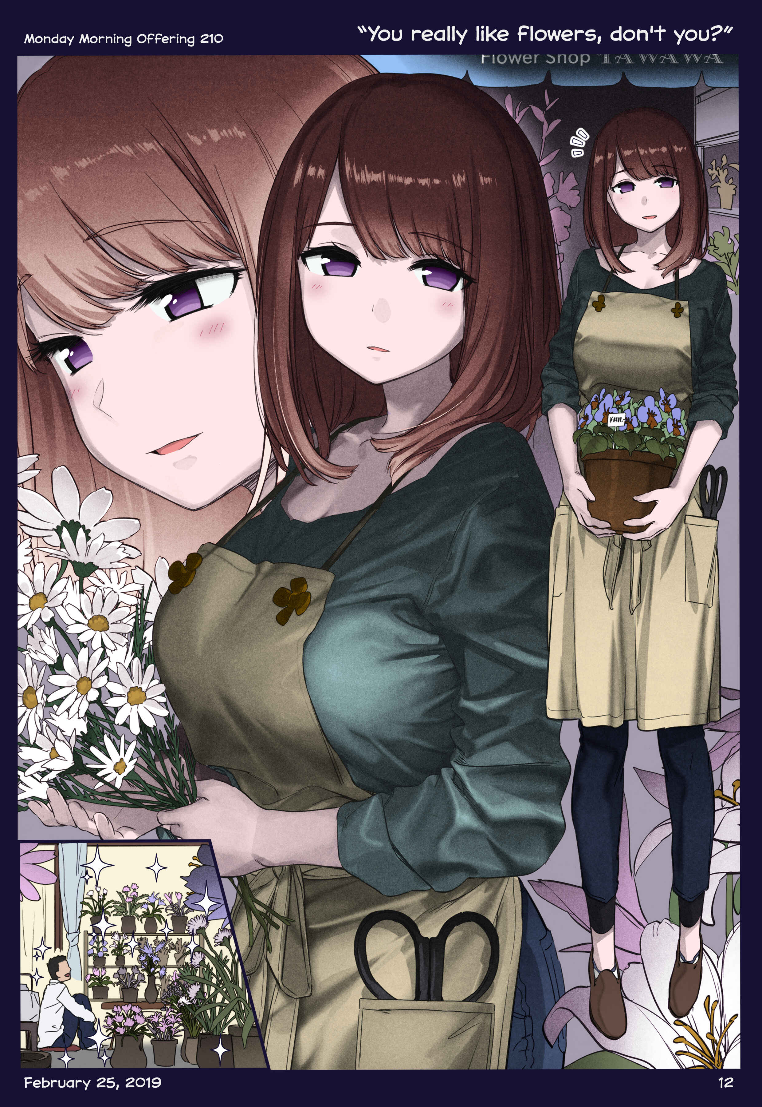 Page 12 Chapter 24 Getsuyoubi no Tawawa (Twitter Webcomic) (Fan Colored)