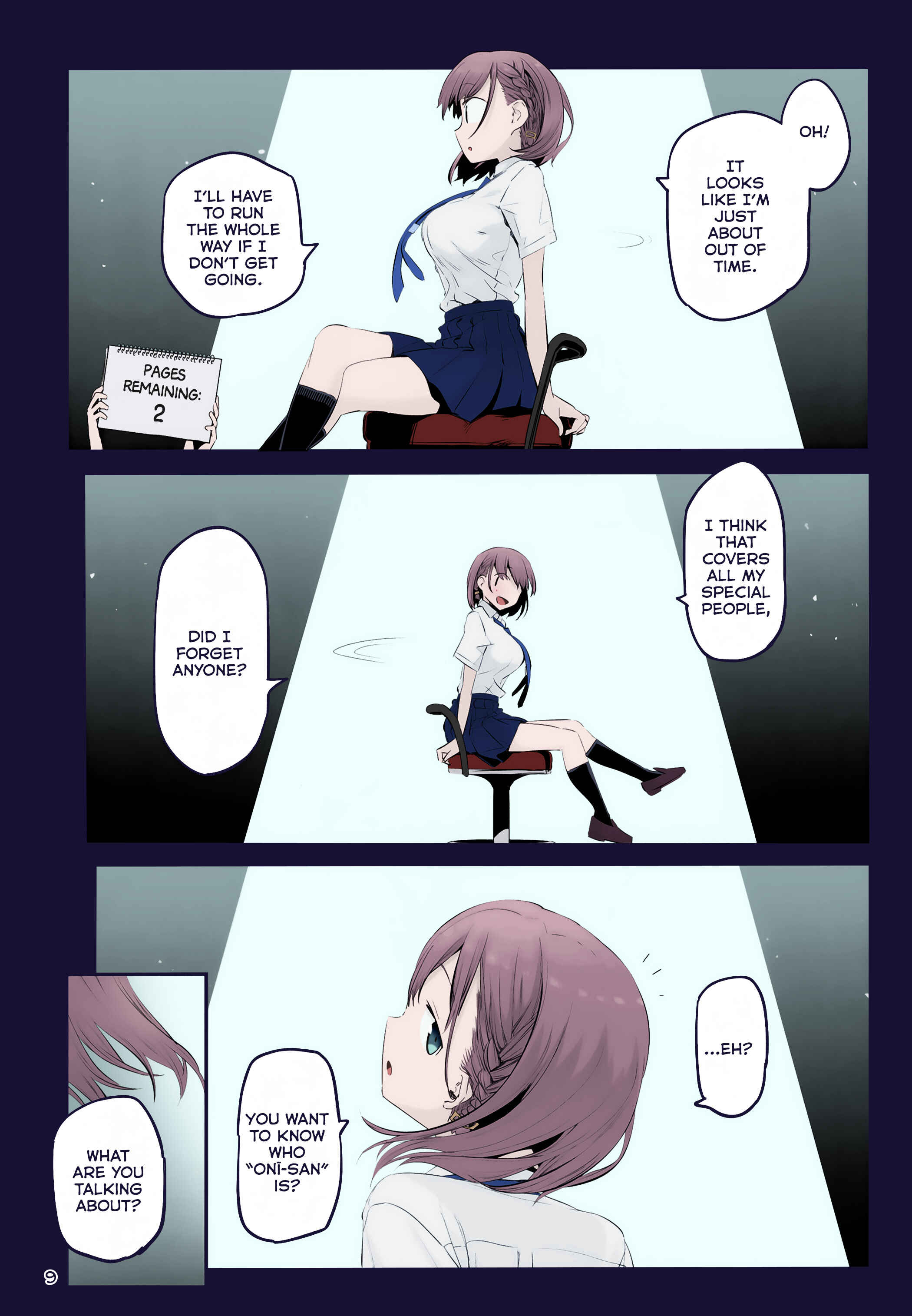 Page 9 Chapter 20 Getsuyoubi no Tawawa (Twitter Webcomic) (Fan Colored)