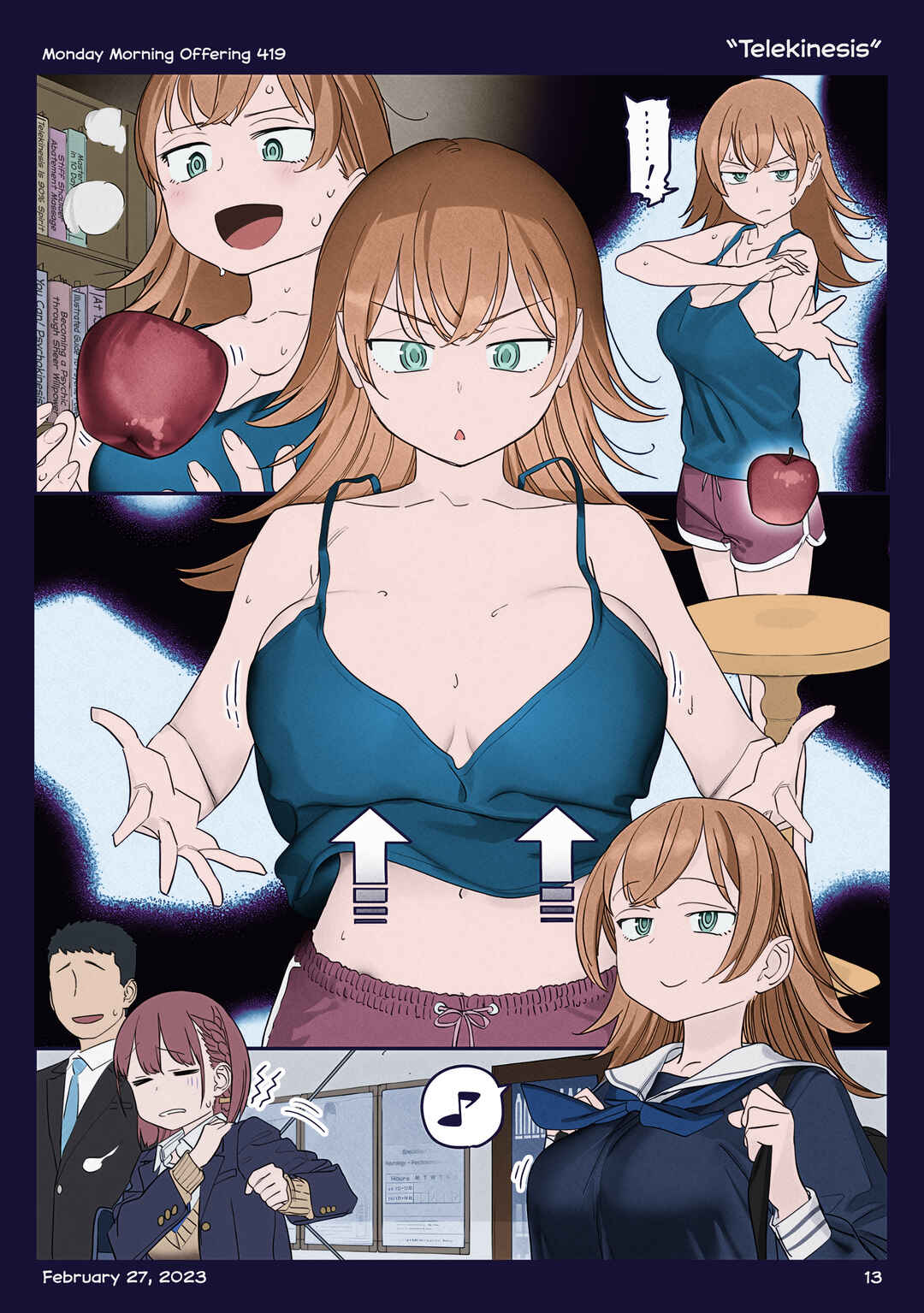 Page 12 Chapter 48 Getsuyoubi no Tawawa (Twitter Webcomic) (Fan Colored)