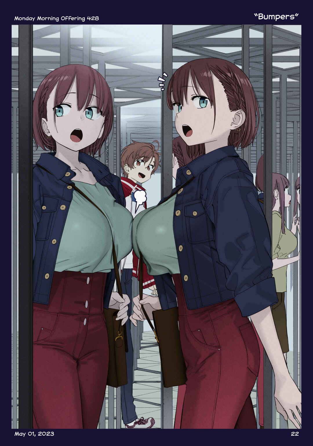 Page 21 Chapter 48 Getsuyoubi no Tawawa (Twitter Webcomic) (Fan Colored)