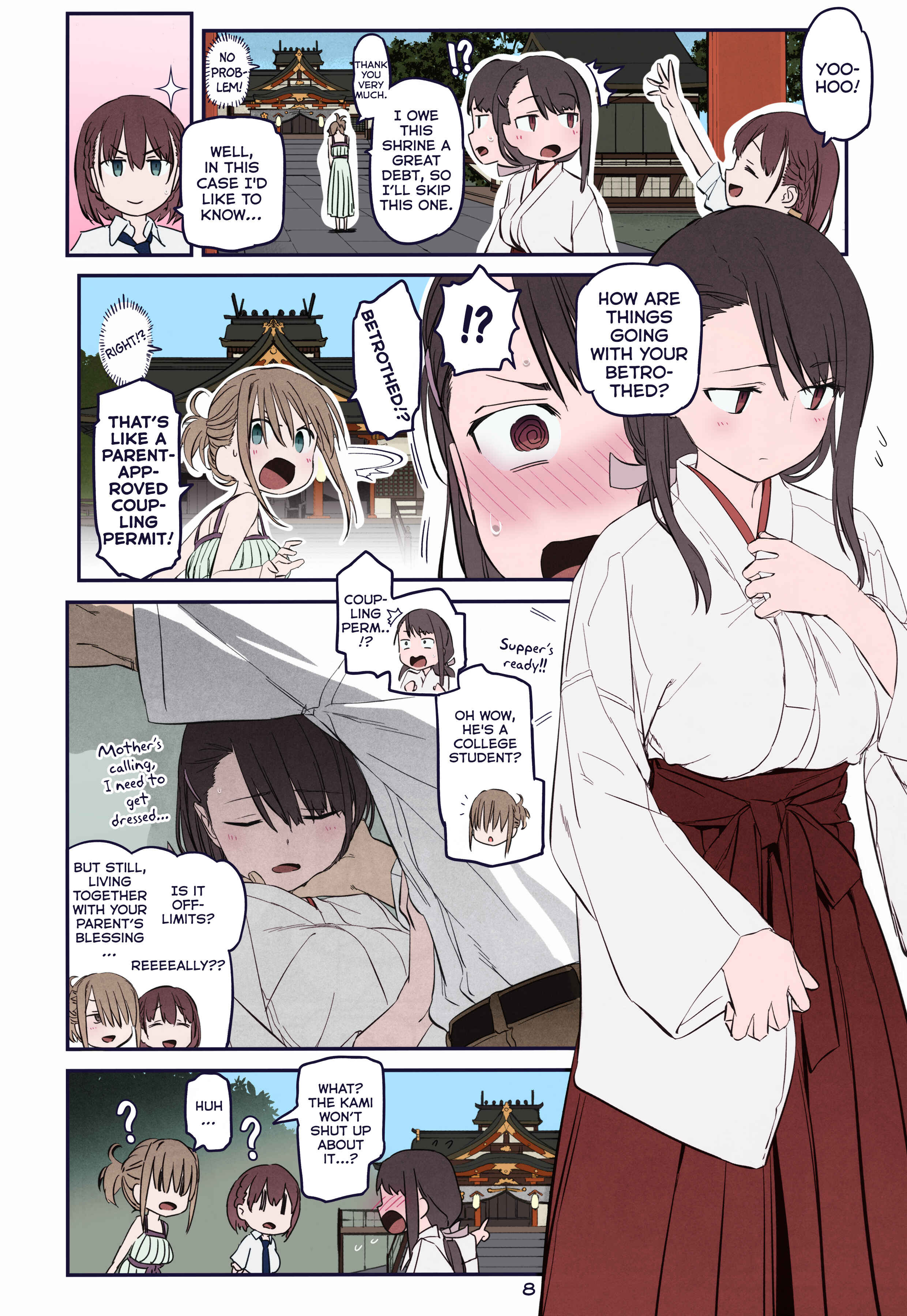 Page 8 Chapter 27 Getsuyoubi no Tawawa (Twitter Webcomic) (Fan Colored)