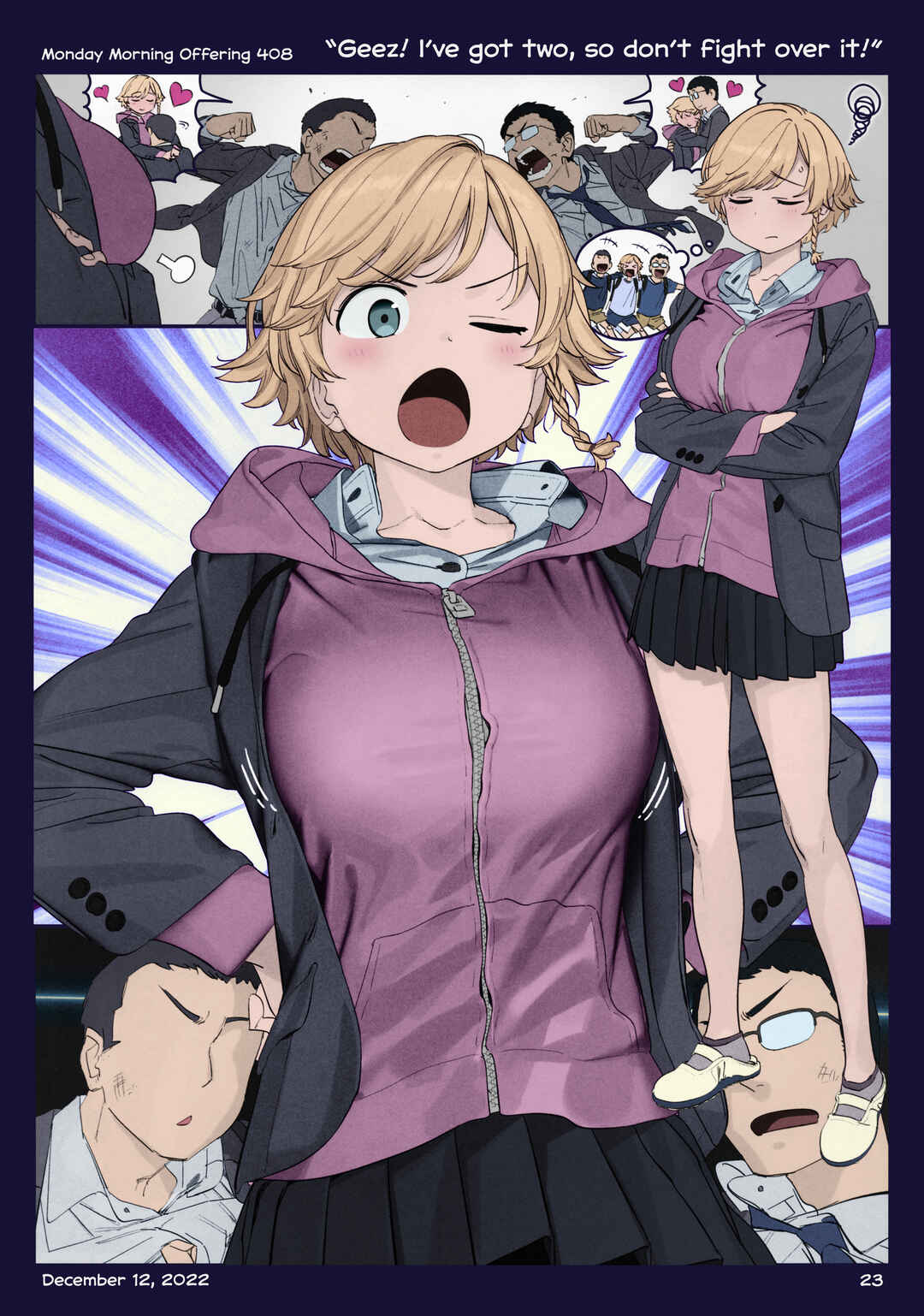 Page 23 Chapter 44 Getsuyoubi no Tawawa (Twitter Webcomic) (Fan Colored)