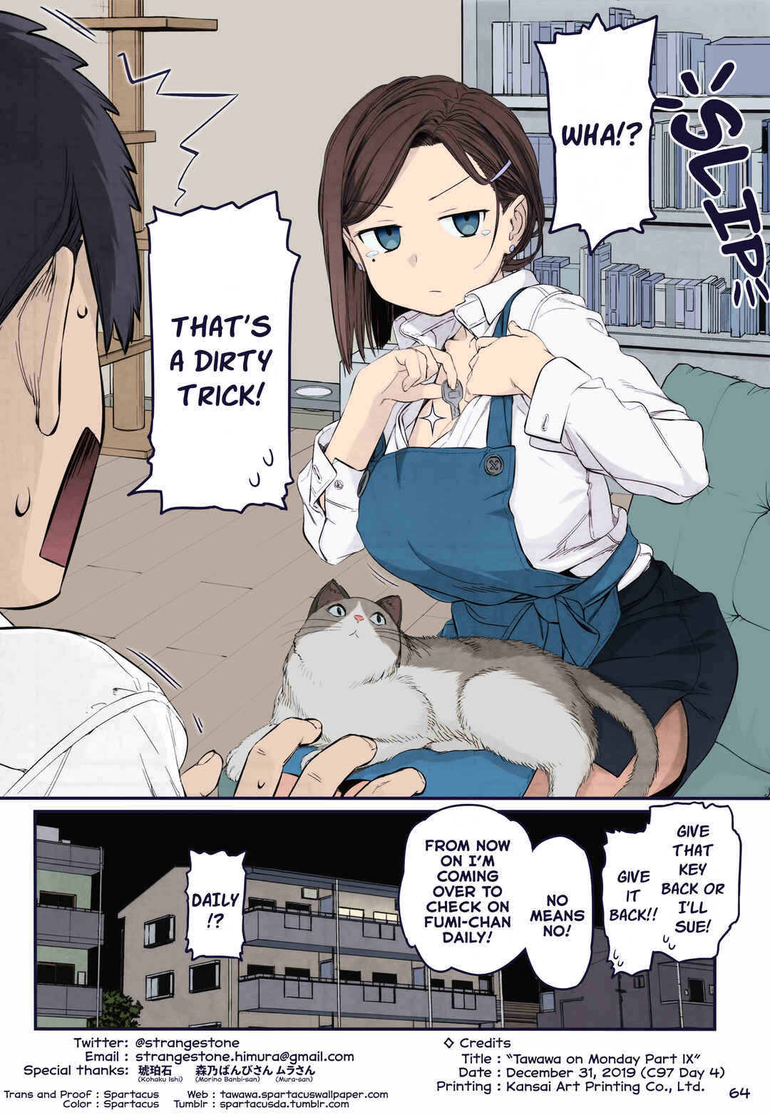 Page 12 Chapter 30 Getsuyoubi no Tawawa (Twitter Webcomic) (Fan Colored)