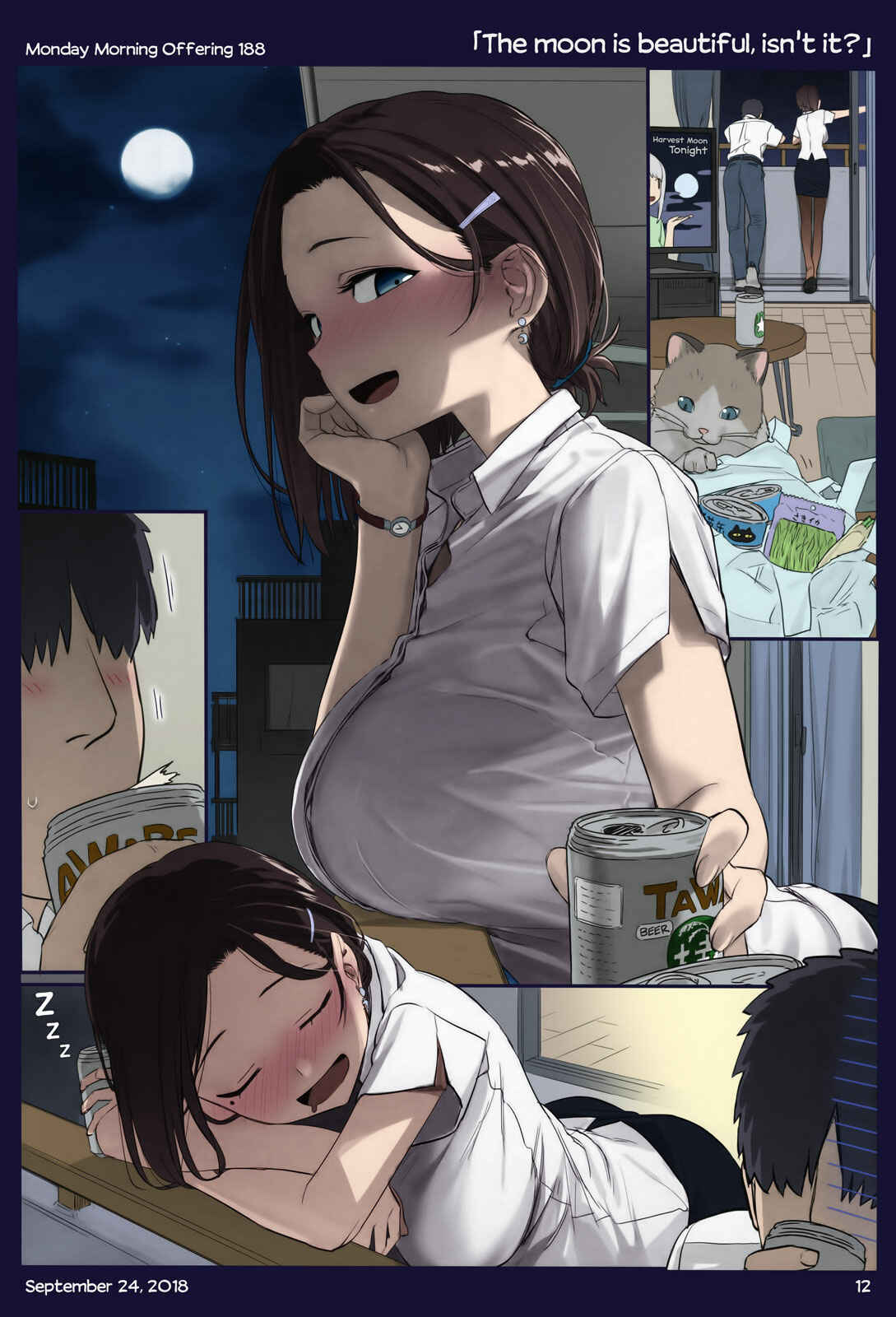 Page 10 Chapter 21 Getsuyoubi no Tawawa (Twitter Webcomic) (Fan Colored)