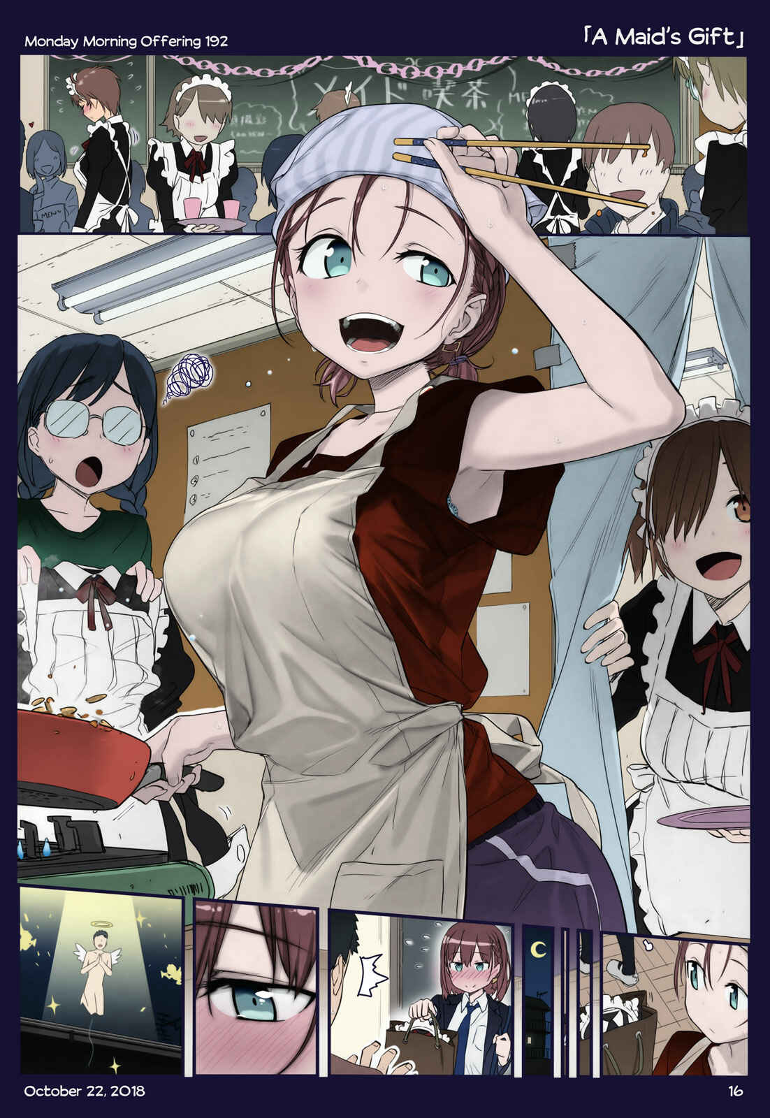 Page 14 Chapter 21 Getsuyoubi no Tawawa (Twitter Webcomic) (Fan Colored)