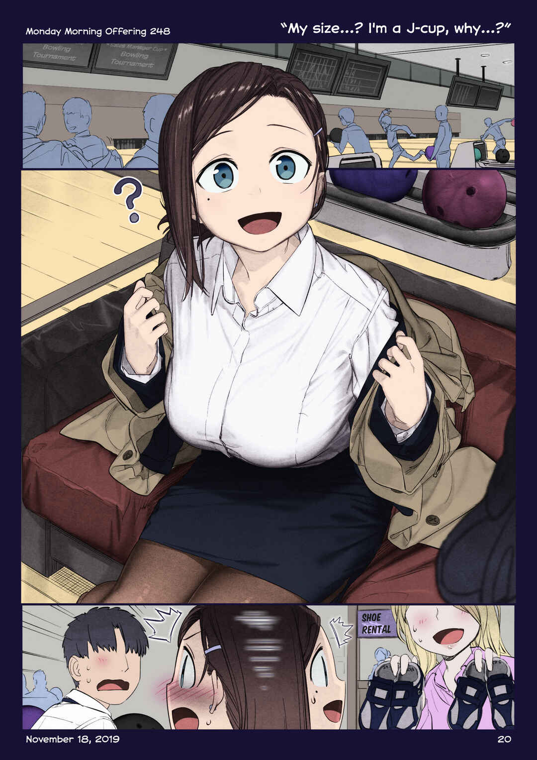 Page 19 Chapter 28 Getsuyoubi no Tawawa (Twitter Webcomic) (Fan Colored)