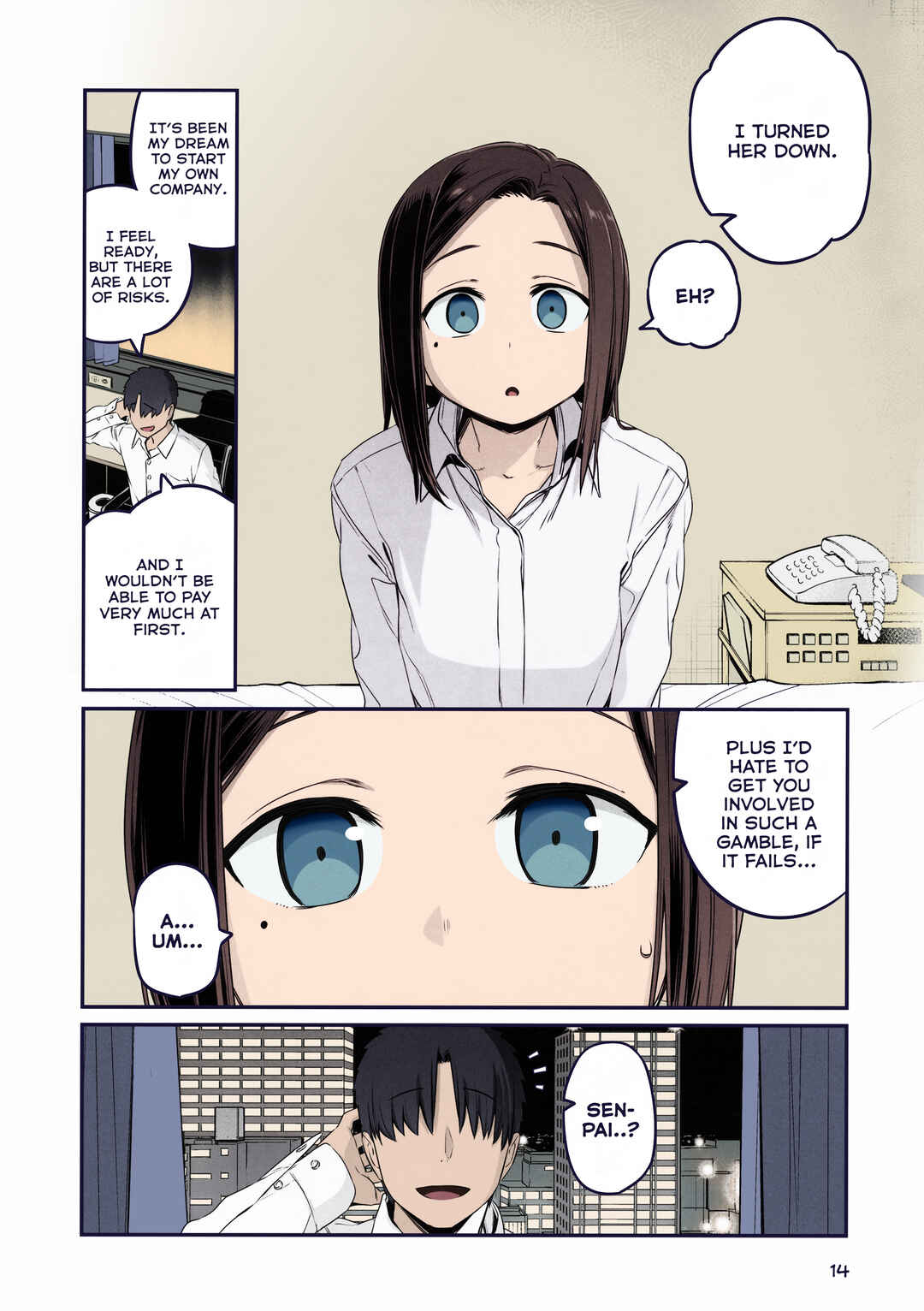 Page 14 Chapter 32 Getsuyoubi no Tawawa (Twitter Webcomic) (Fan Colored)