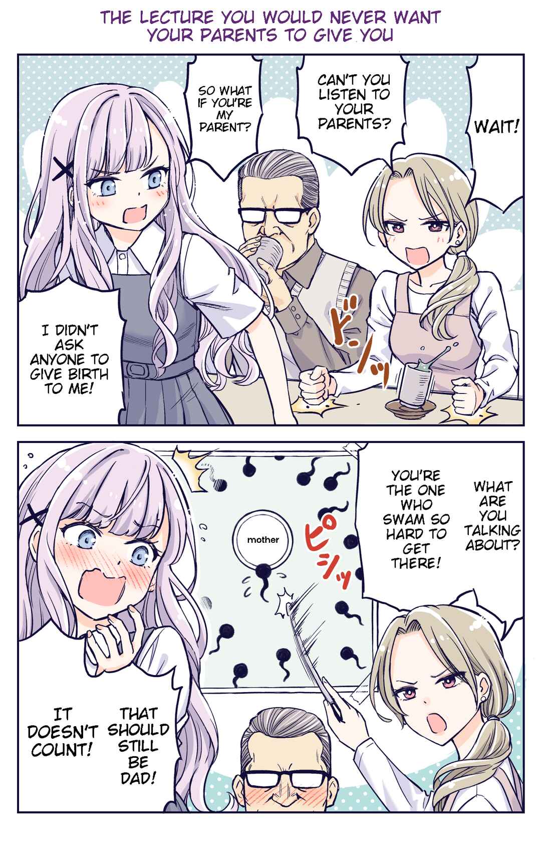 Page 1 Chapter 1 The Lecture You Would Never Want Your Parents to Give You