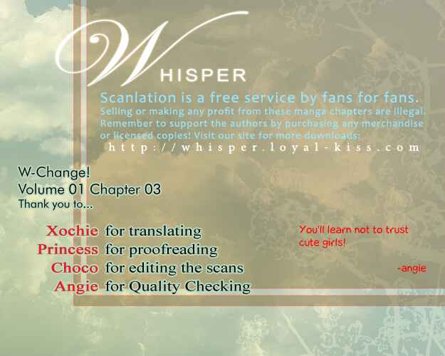 Page 1 Chapter 3 W Change!!
