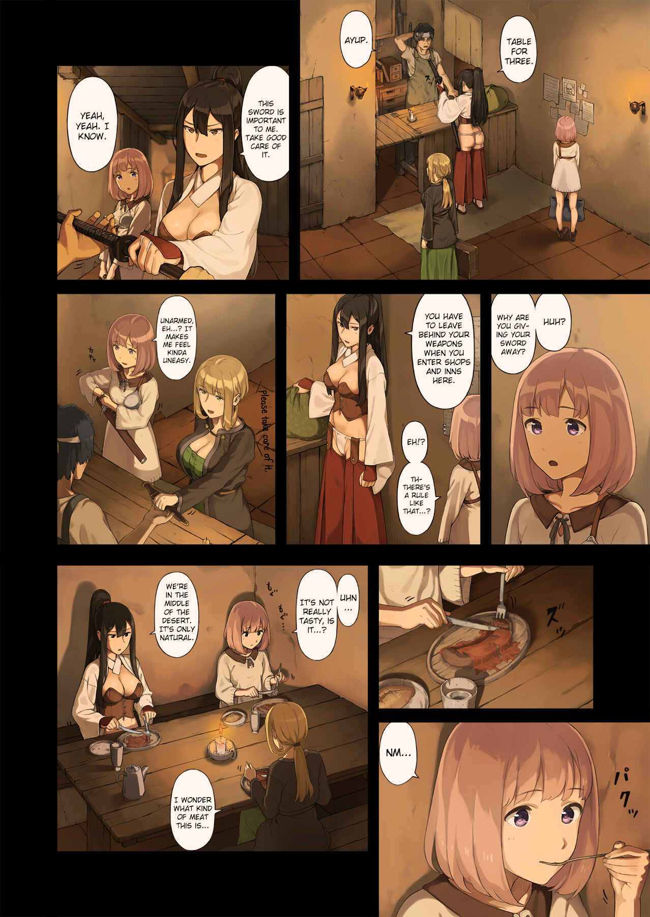 Page 9 Chapter Unknown_dcf7 Onna Boukensha-tachi ga Sabaku no Oasis ni Tachiyoru to...