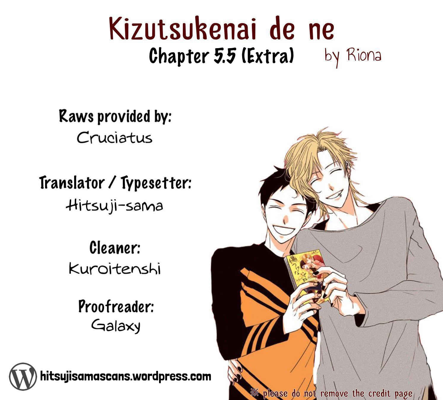 Page 1 Chapter 5.5 Kizutsukenai de ne