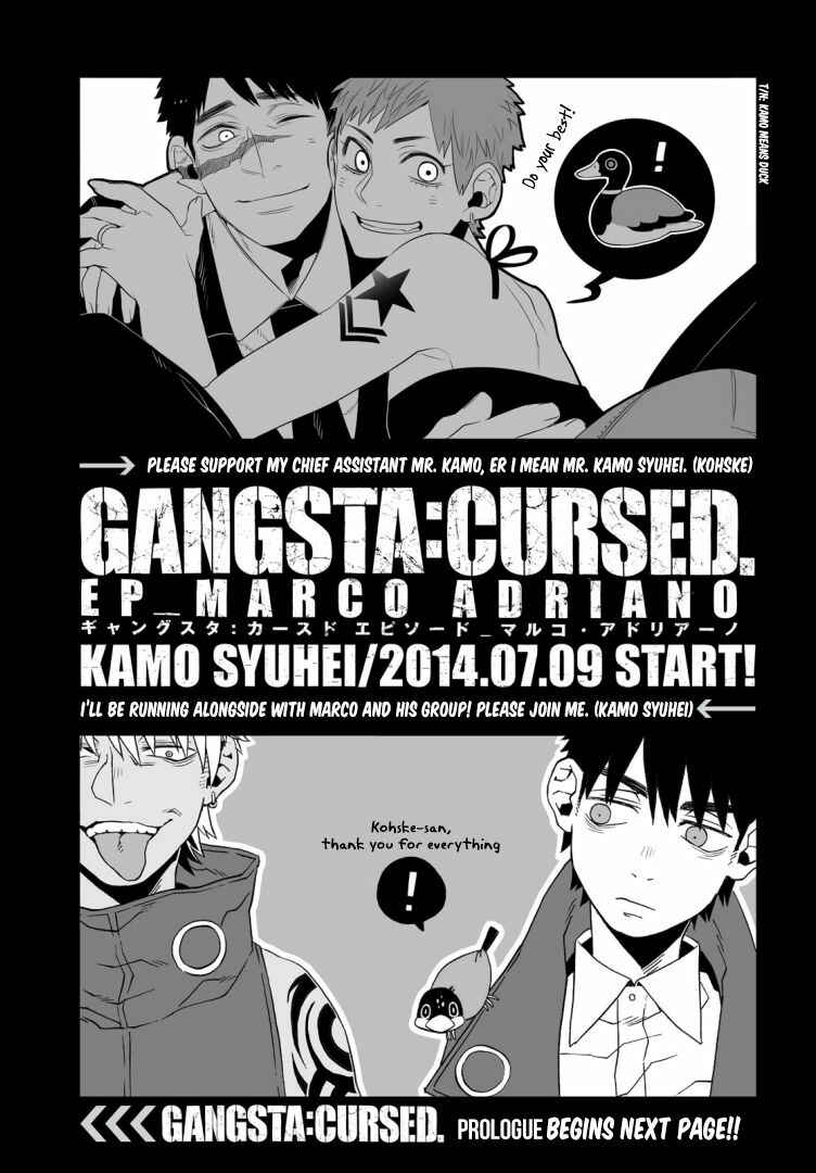 Page 1 Chapter 0 Gangsta: Cursed. - EP_Marco Adriano