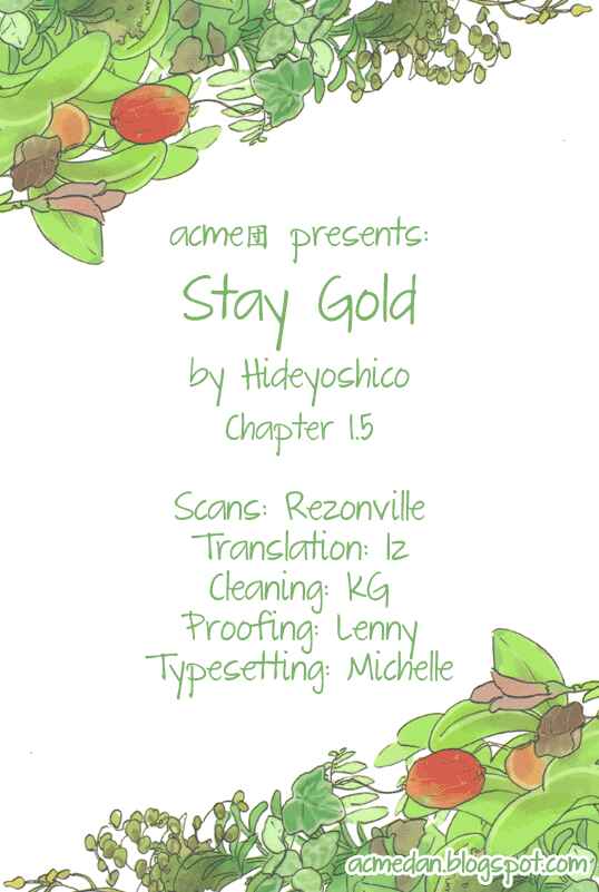 Page 1 Chapter 1.5 Stay Gold