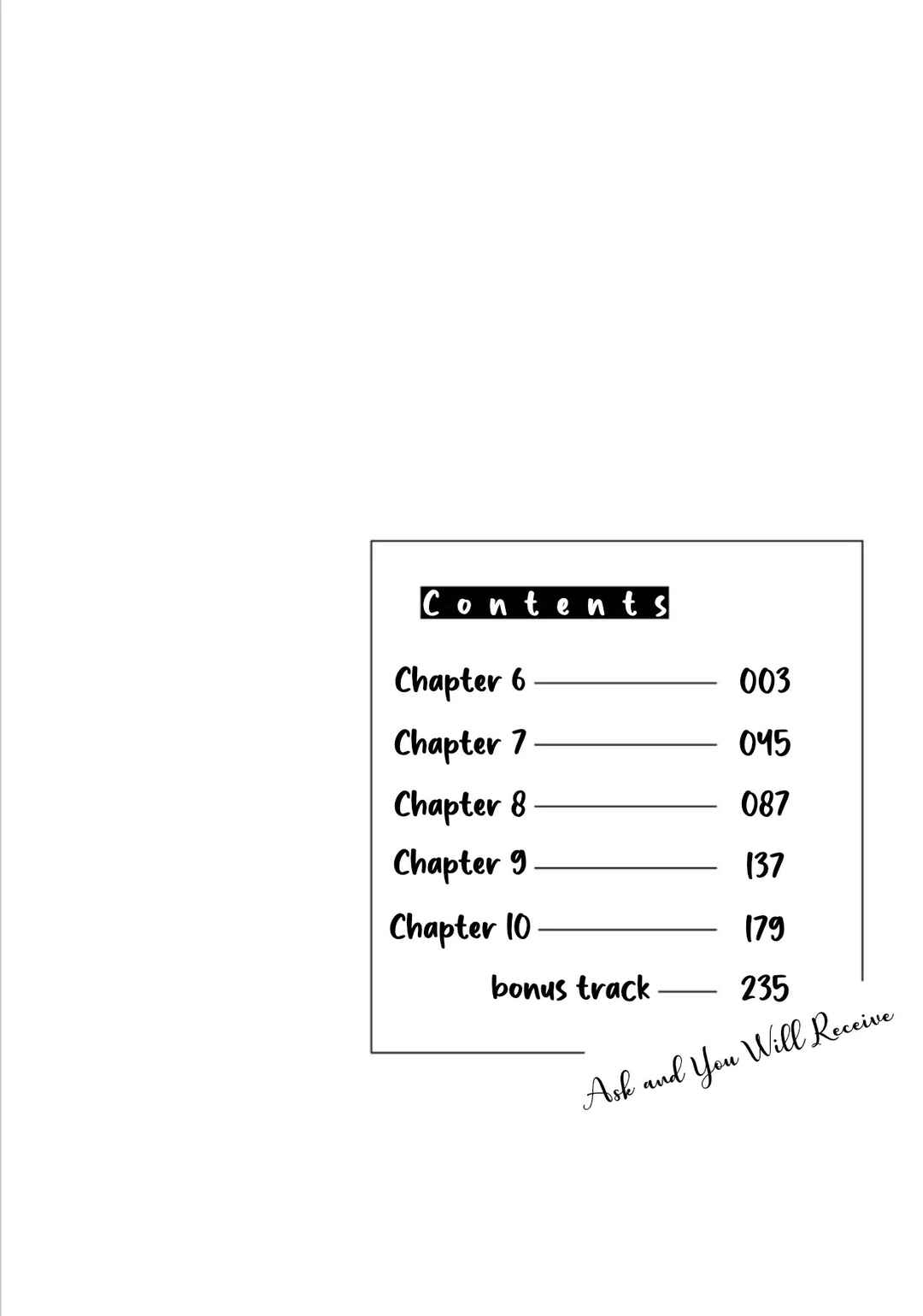 Page 5 Chapter 6 Ask and You Will Receive
