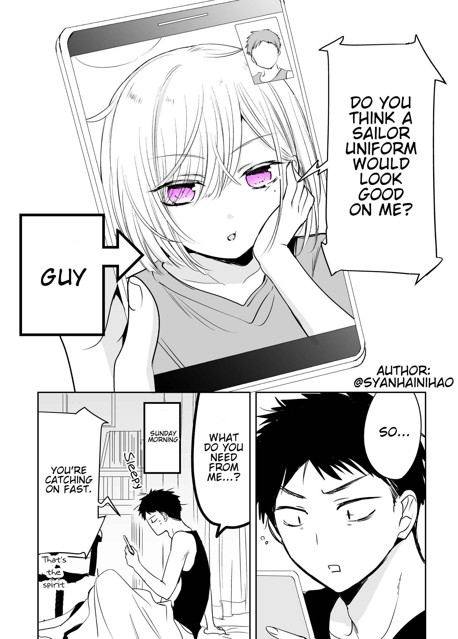 Page 1 Chapter 4 Tomodachi ga Skirt haite mitai tte Itte kita Ken