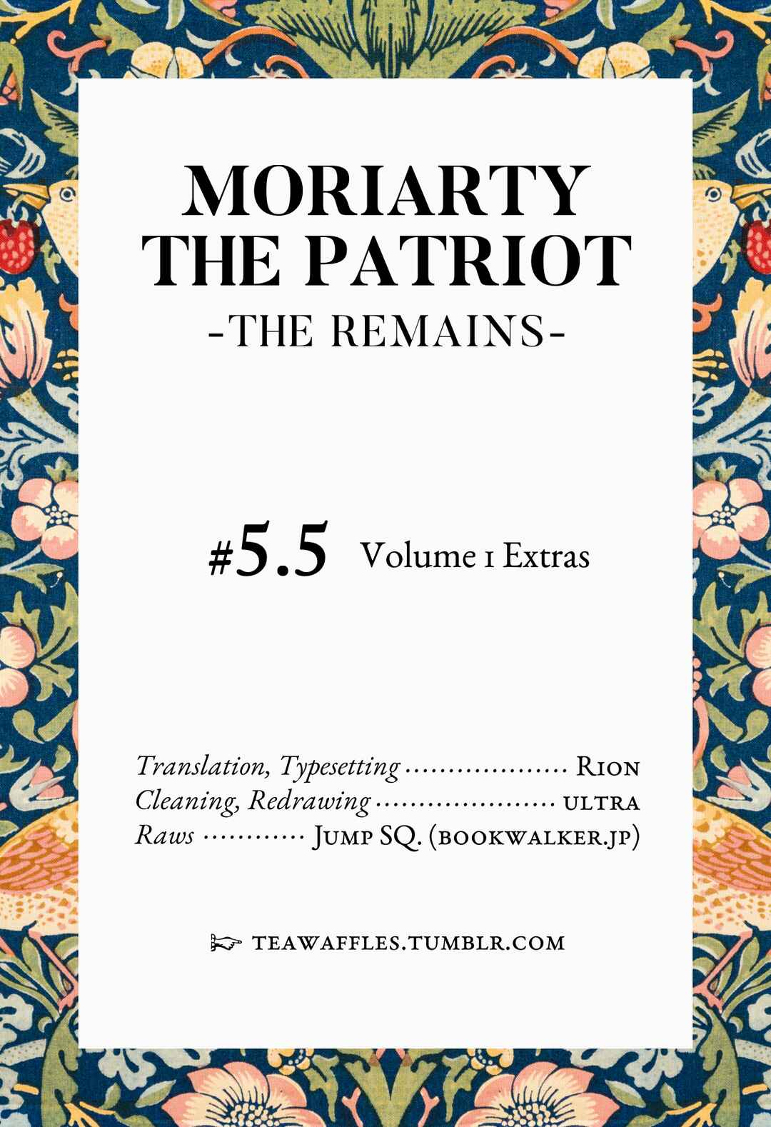 Page 1 Chapter 5.5 Yuukoku no Moriarty: The Remains