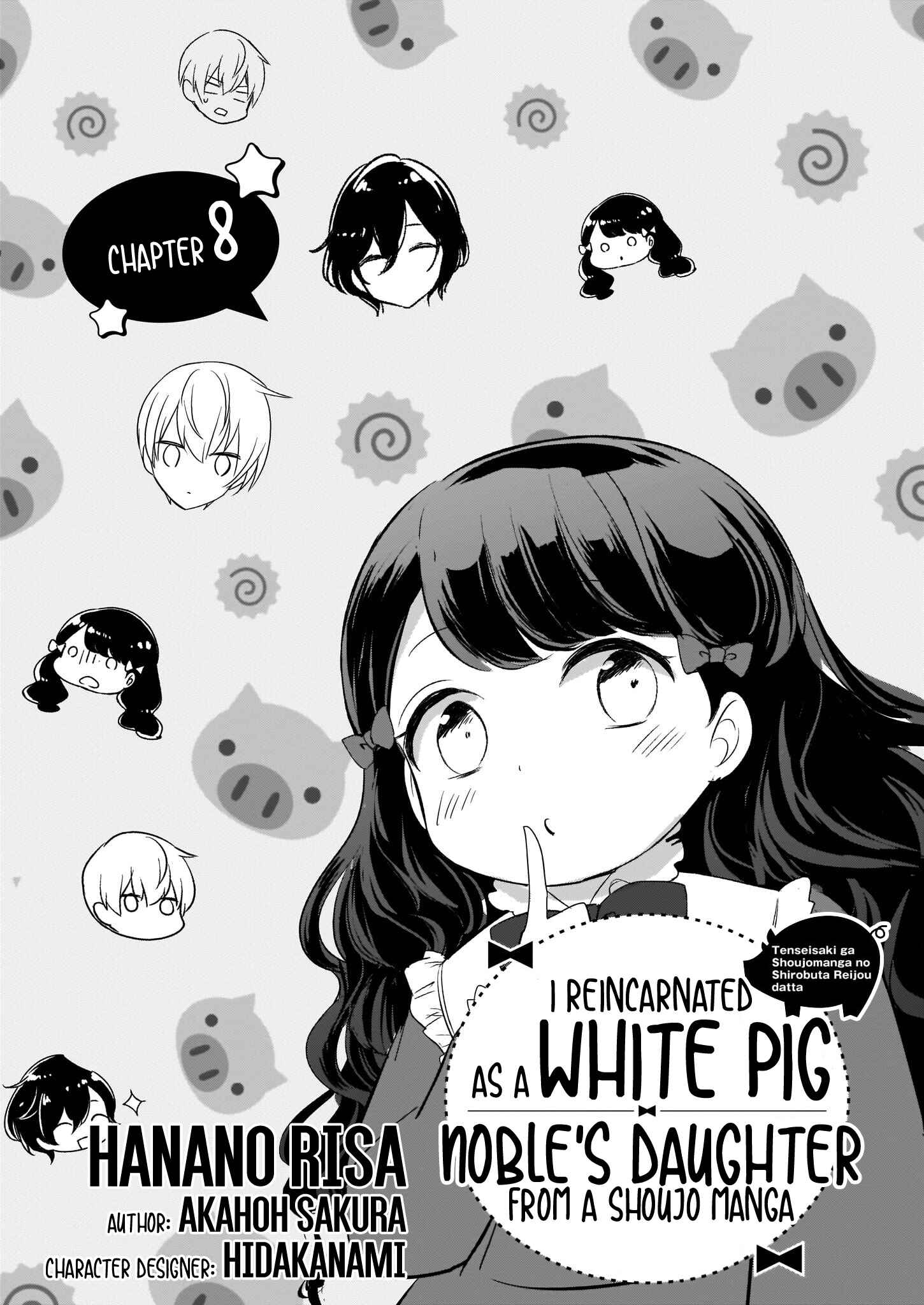 Page 2 Chapter 8 I Reincarnated as a White Pig Nobles Daughter from a Shoujo Manga