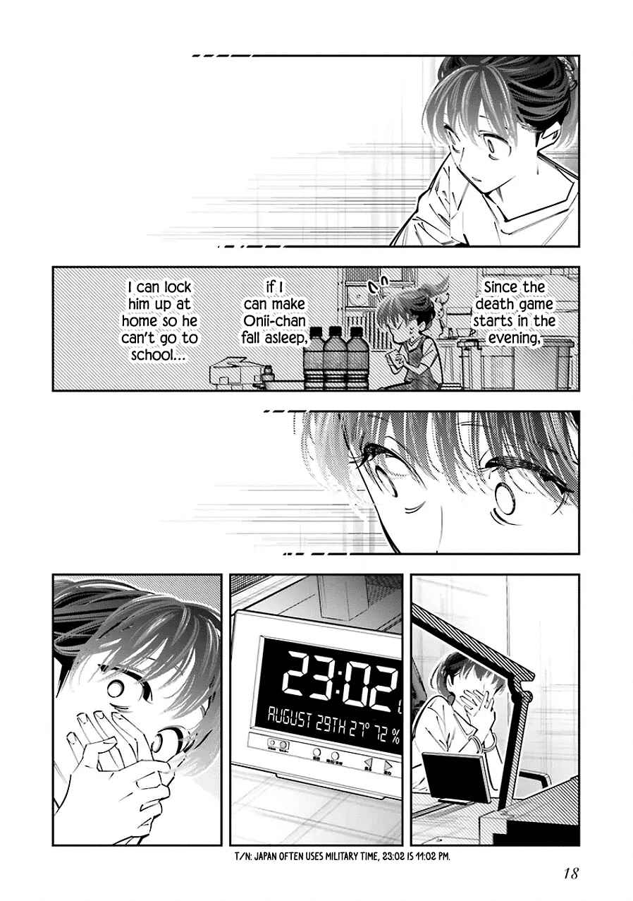 Page 18 Chapter 22 Death Game Manga no Kuromaku Satsujinki no Imouto ni Tensei shite Shippai shita