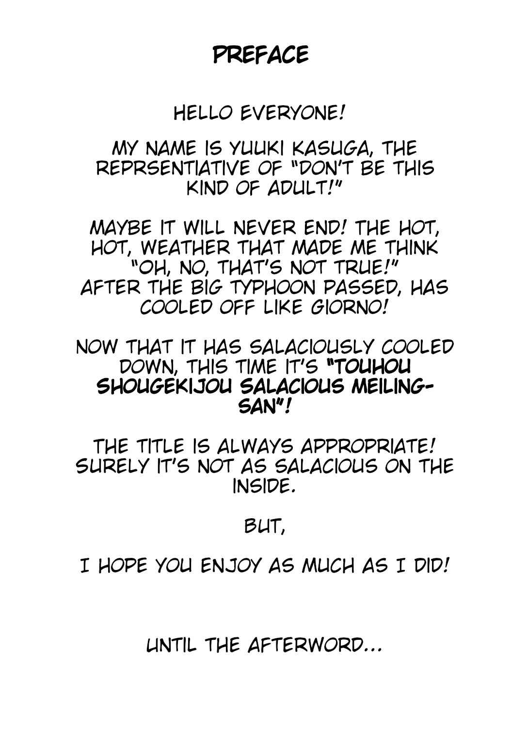 Page 3 Chapter Unknown_d035 Touhou Shougekijou Sararito Meirin-San