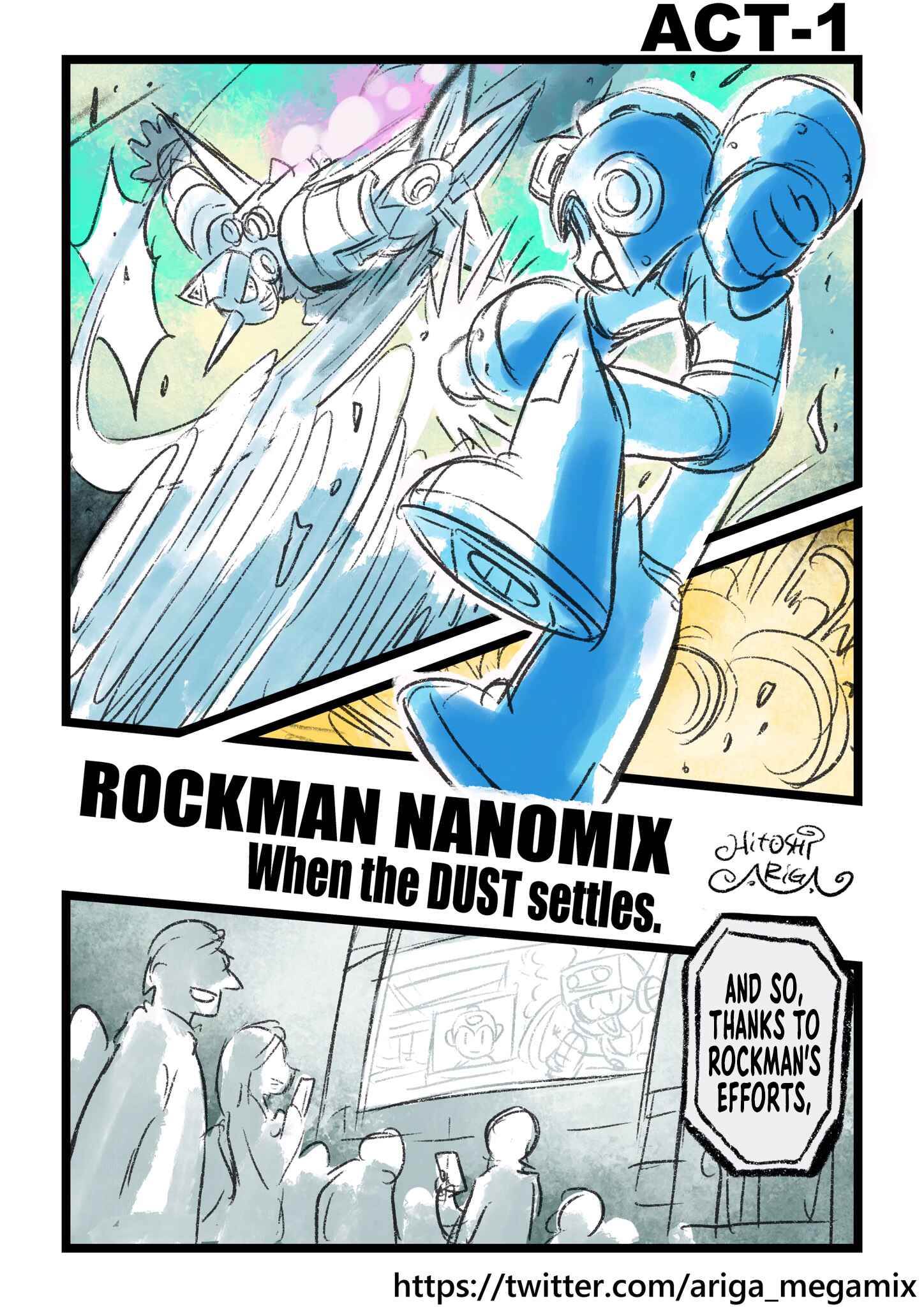 Page 1 Chapter Unknown_3c12 Mega Man Nanomix - When the DUST settles.