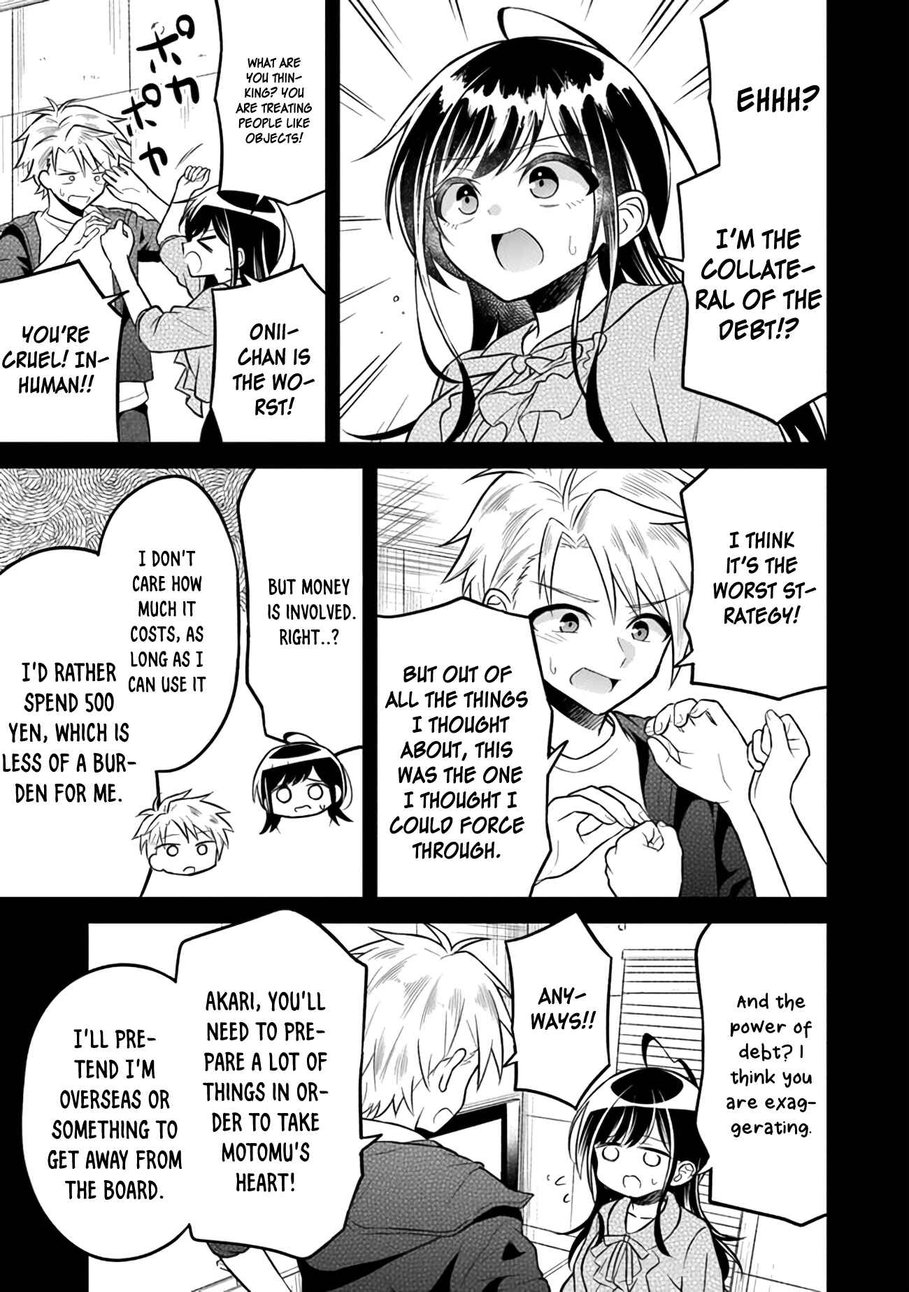 Page 7 Chapter 5 Yuujin ni 500 Yen Kashitara Shakkin no Kata ni Imouto wo Yokoshitekita no Dakeredo, Ore wa Ittai Dou Sureba Iin Darou