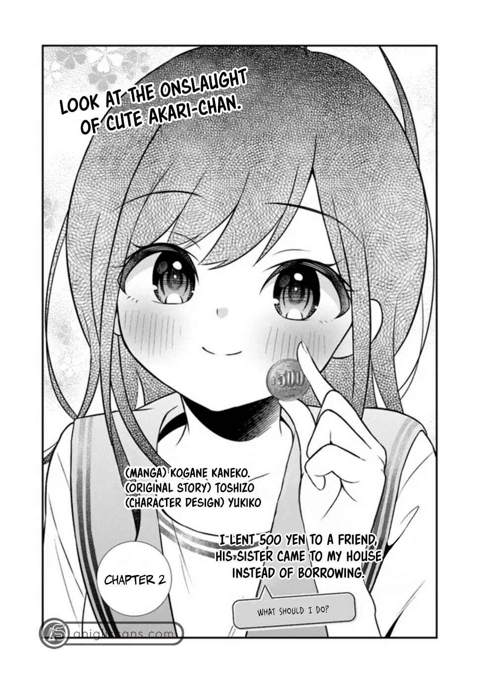 Page 4 Chapter 2 Yuujin ni 500 Yen Kashitara Shakkin no Kata ni Imouto wo Yokoshitekita no Dakeredo, Ore wa Ittai Dou Sureba Iin Darou