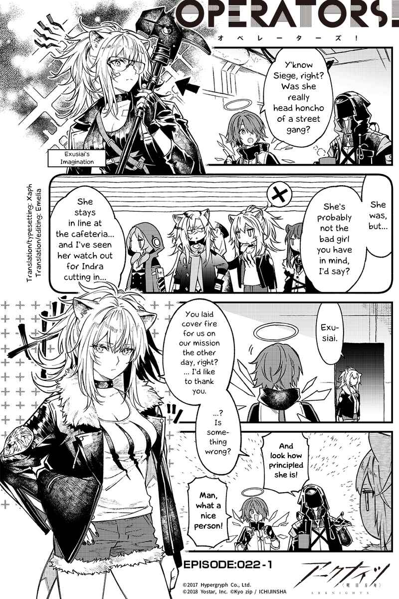 Page 1 Chapter 22.1 Arknights: OPERATORS!