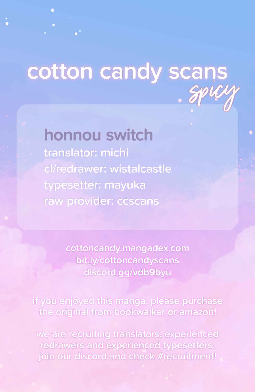 Page 1 Chapter 8 Honnou Switch