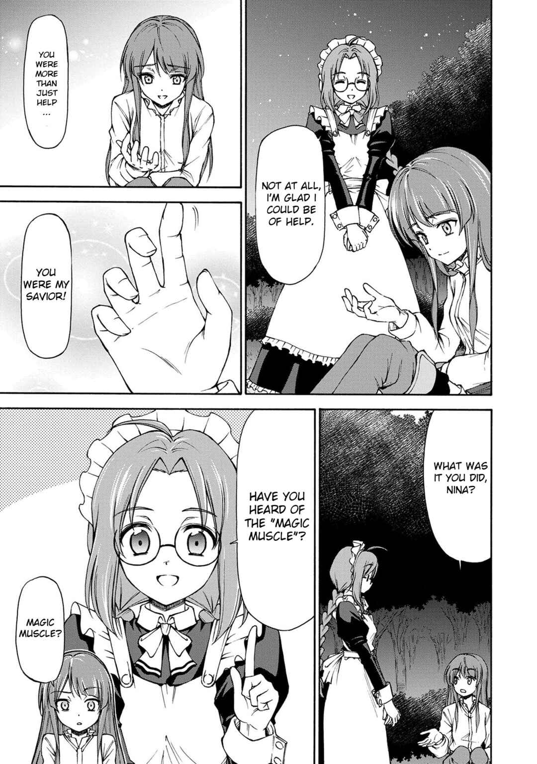 Page 9 Chapter 2 Maid nara Touzen desu. ~Nureginu wo Kiserareta Bannou Maid-san wa Tabi ni Deru Koto ni shimashita.~