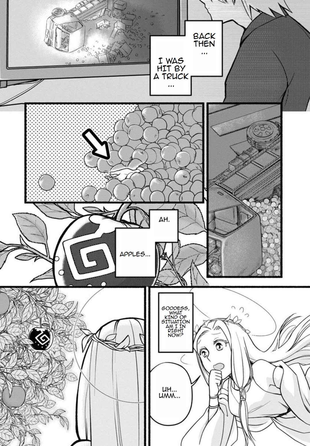 Page 3 Chapter 2 Ringo Tensei: Kindan no Kajitsu wa Kyou mo Korokoro to Musou suru