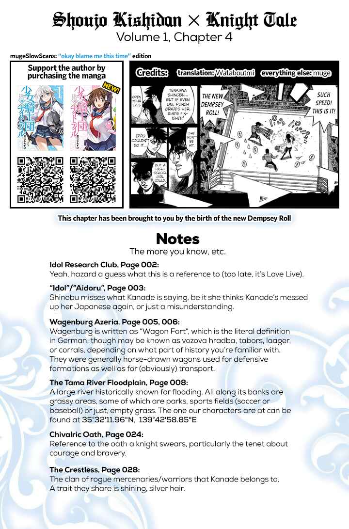Page 29 Chapter 4 Shoujo Kishidan × Knight Tale