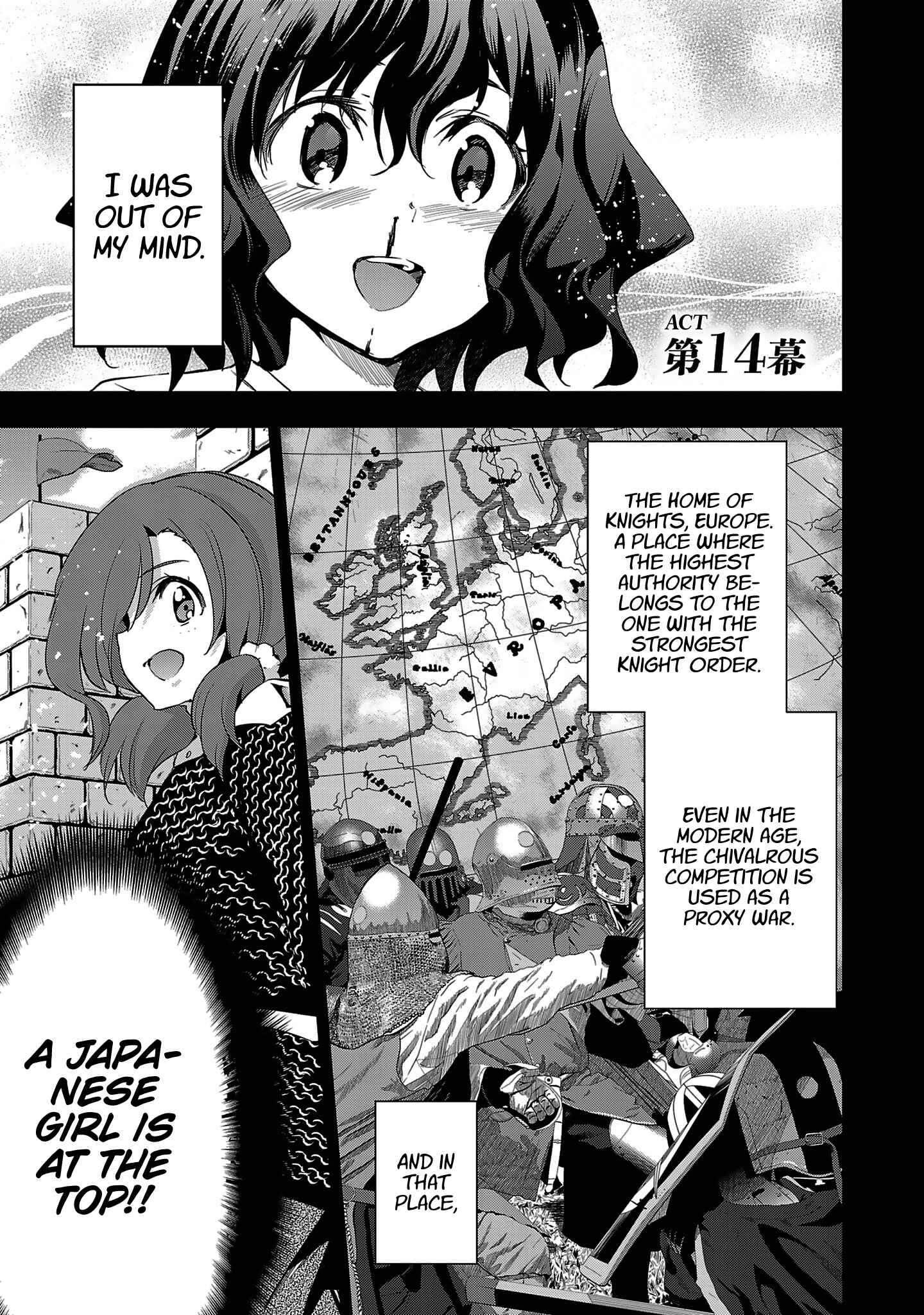 Page 1 Chapter 14 Shoujo Kishidan × Knight Tale