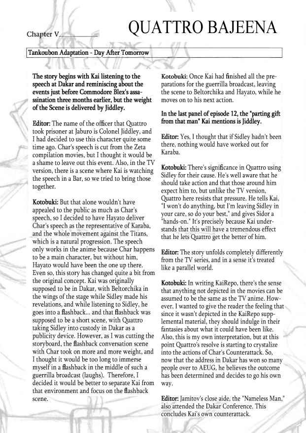 Page 20 Chapter 13 Mobile Suit Zeta Gundam: Day After Tomorrow - From Kai Shidens Report