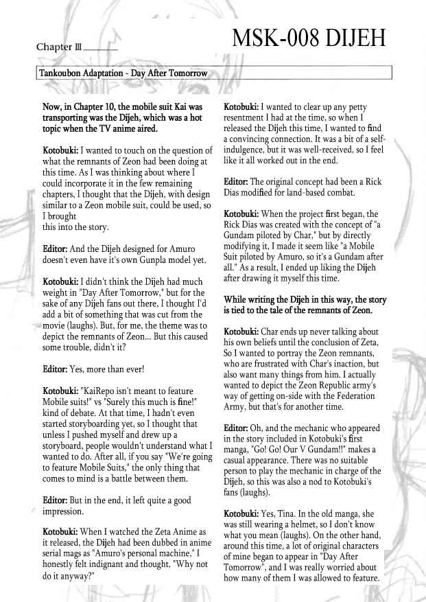 Page 19 Chapter 11 Mobile Suit Zeta Gundam: Day After Tomorrow - From Kai Shidens Report