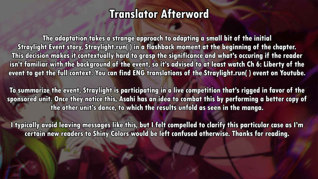 Page 18 Chapter 1.2 THE iDOLM@STER: Shiny Colors - Coherent Light