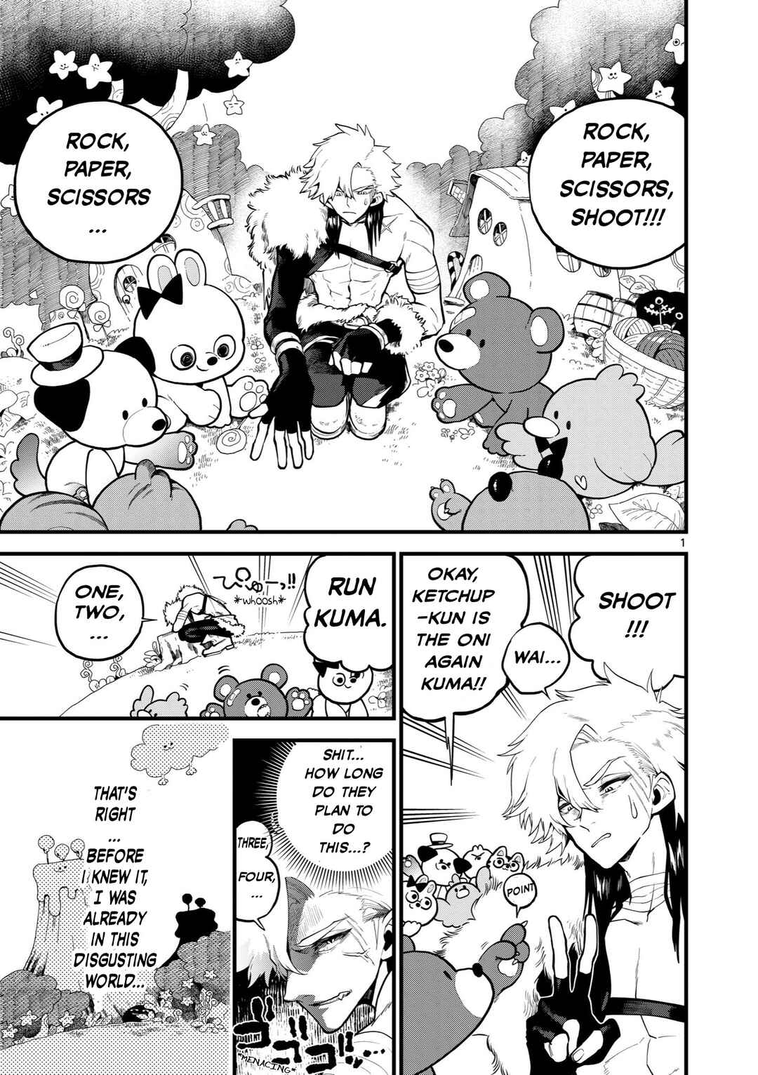 Page 1 Chapter 2 A Story About a Murderous Human Entering the World of Cute Animals