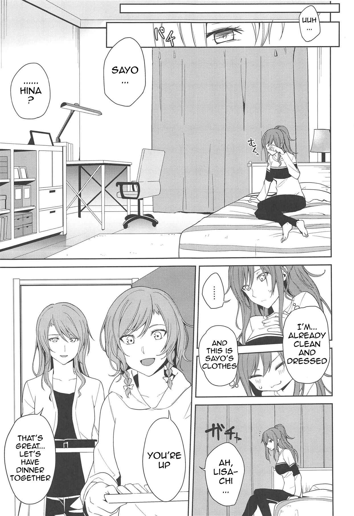 Page 12 Chapter Unknown_2aeb BanG Dream! - Sayo Lisa Hina Ecchi Book (Doujinshi)