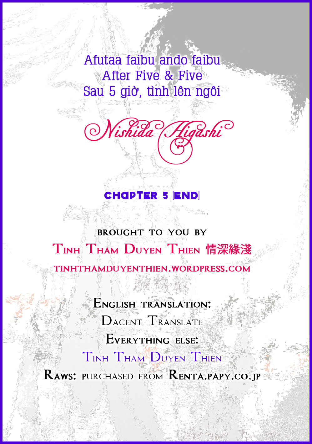 Page 1 Chapter 5 After Five & Five