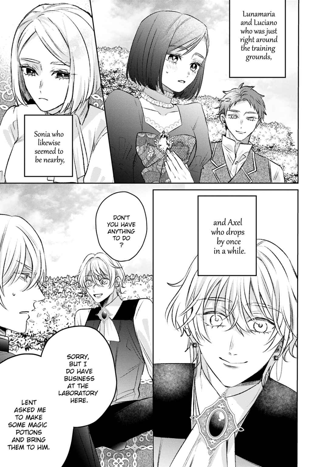 Page 19 Chapter 10 Ko, Konna Ikemen ga Watashi no Osananajimi de Konyakusha Desutte? Sasuga Akuyaku Reijou, Sore Kurai no Utsuwa Janakereba Konna Taiyaku Tsutomaranai Wa